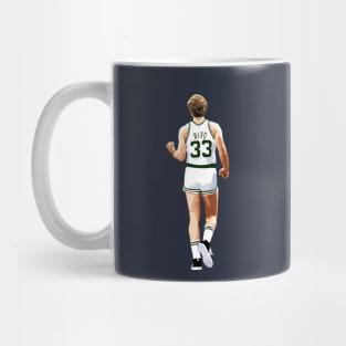 Larry Bird Vector Back Fist White Qiangy Mug